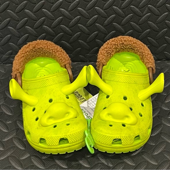 Classic‎ Dreamworks Shrek Clog Crocs Lime Punch 209378-3TX Junior Kids Size J1 - Picture 1 of 5
